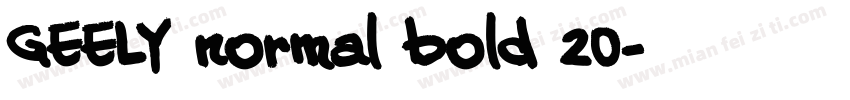 GEELY normal bold 20字体转换